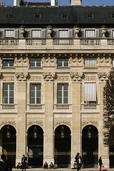 Andrea Tortora al Palais Royal di Parigi