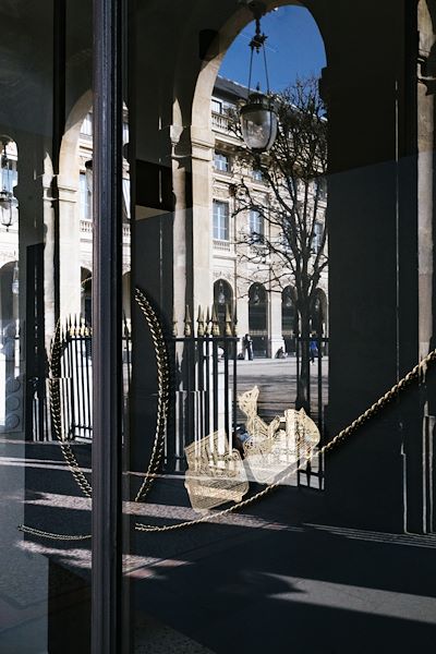 Andrea Tortora at the Palais Royal in Paris